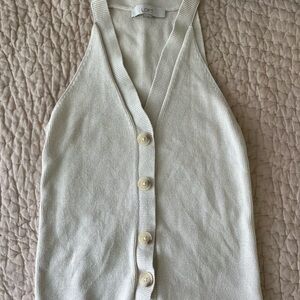 LOFT Beige Sweater Tank